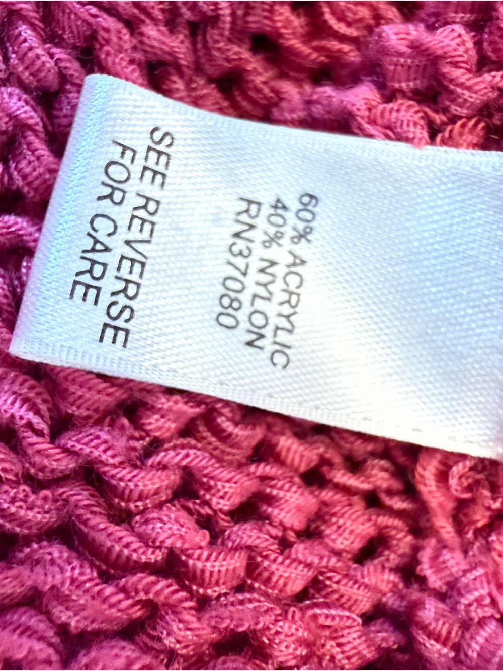 Versona Raspberry Crewneck Knit Sweater - Picture 5 of 11
